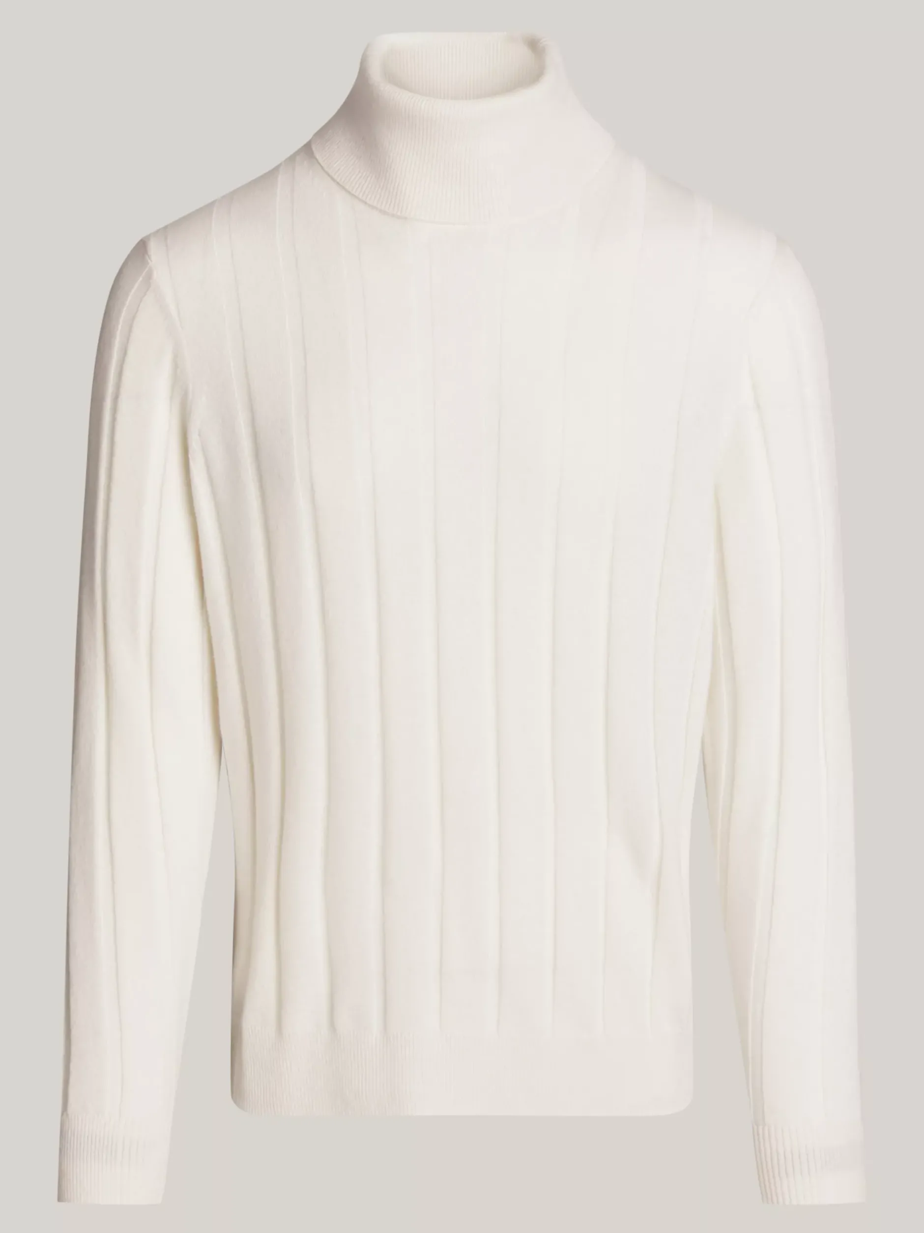 Swetry Z Golfem|Swetry*Tommy Hilfiger Kaszmirowy Sweter Smart Casual Z Golfem IVORY