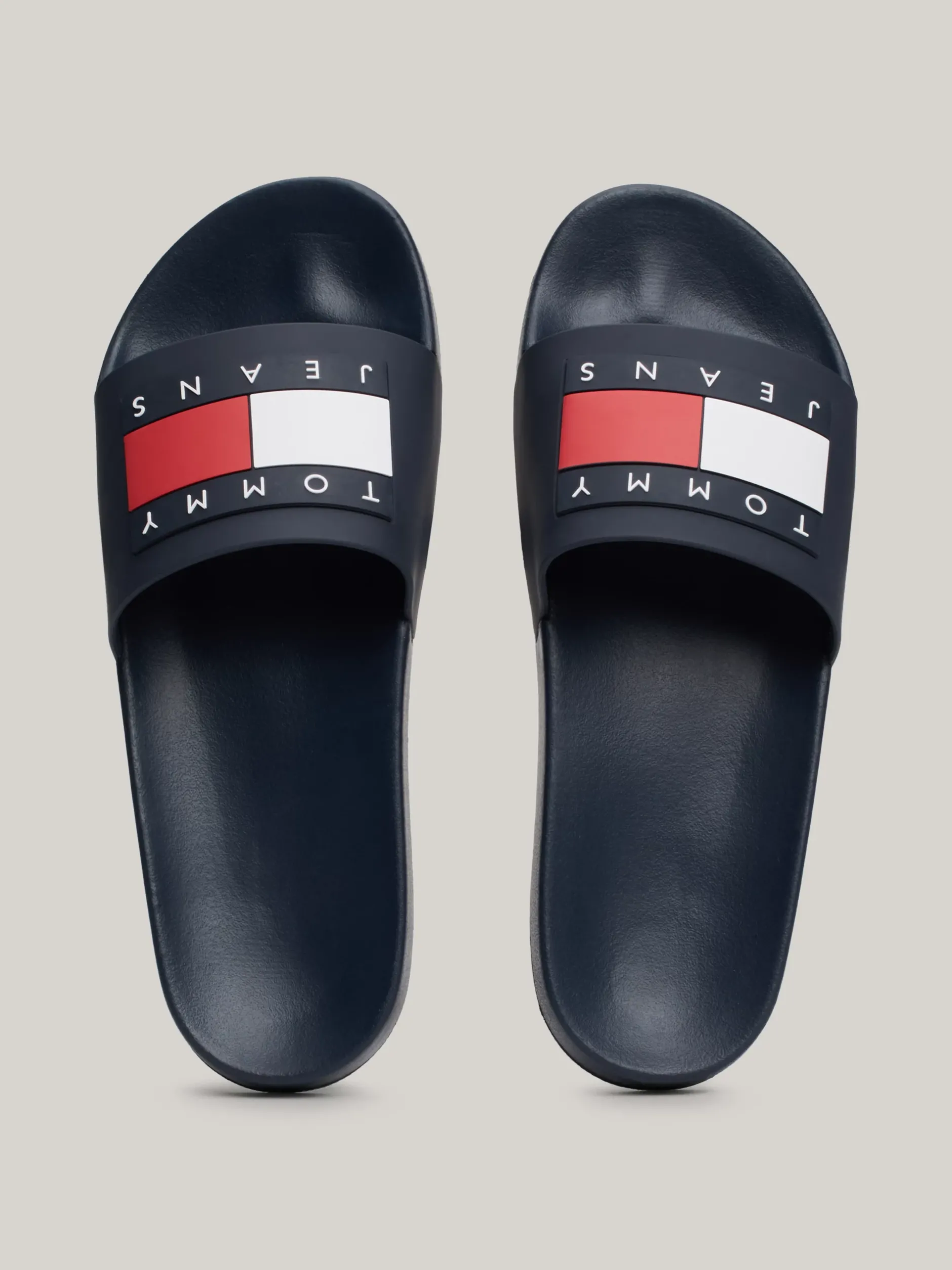 Sandały*Tommy Hilfiger Klapki Basenowe Z Naszywką DARK NIGHT NAVY