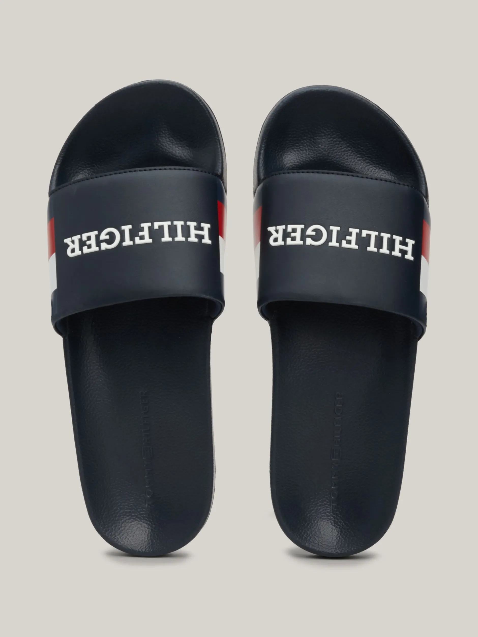 Sandały I Japonki*Tommy Hilfiger Klapki Basenowe Z Paskiem Z Logo DESERT SKY