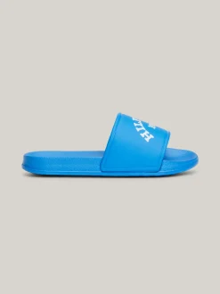 Obuwie I Akcesoria*Tommy Hilfiger Klapki Basenowe Z Półokrągłym Logo SKYBLUE