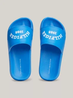 Obuwie I Akcesoria*Tommy Hilfiger Klapki Basenowe Z Półokrągłym Logo SKYBLUE