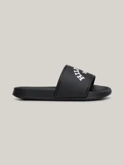 Obuwie I Akcesoria*Tommy Hilfiger Klapki Basenowe Z Półokrągłym Logo BLACK