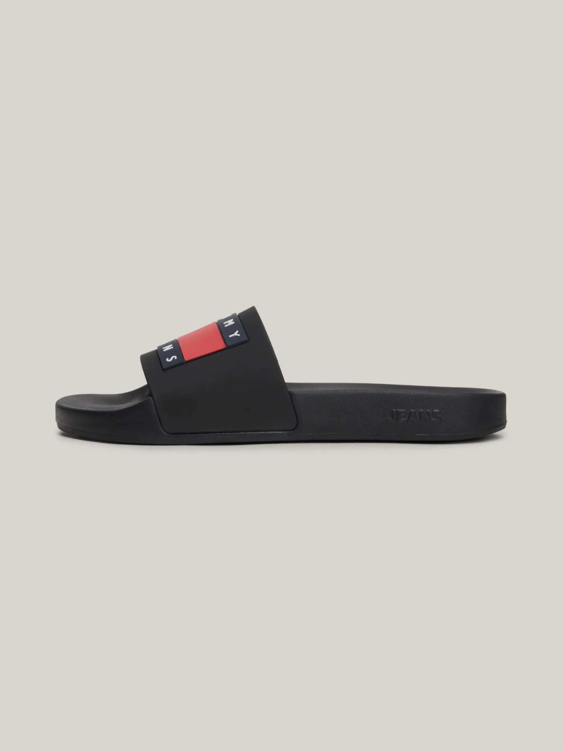 Sandały I Japonki*Tommy Hilfiger Klapki Basenowe Z Tłoczonym Logo BLACK