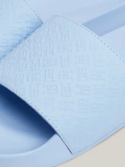 Sandały*Tommy Hilfiger Klapki Kąpielowe Z Monogramem TH VESSEL BLUE