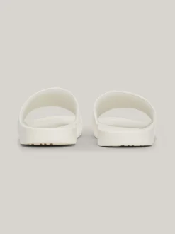Sandały*Tommy Hilfiger Klapki Kąpielowe Z Monogramem TH ANCIENT WHITE