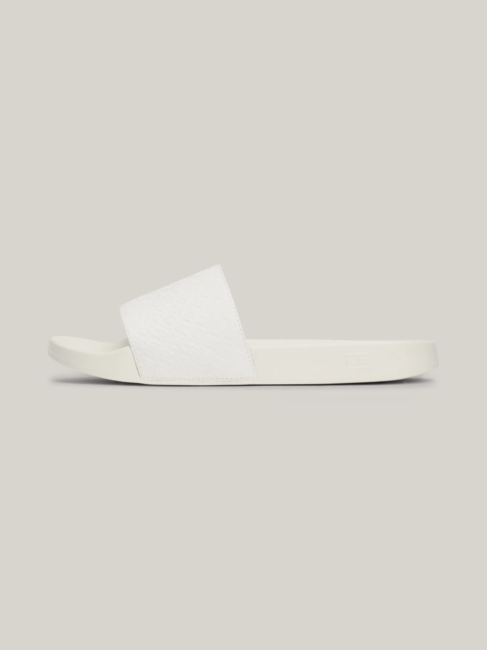 Sandały*Tommy Hilfiger Klapki Kąpielowe Z Monogramem TH ANCIENT WHITE