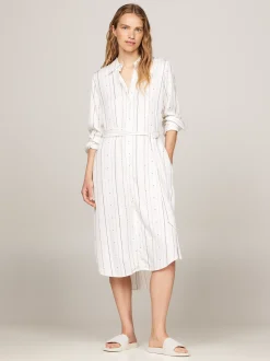 Sandały*Tommy Hilfiger Klapki Kąpielowe Z Monogramem TH ANCIENT WHITE