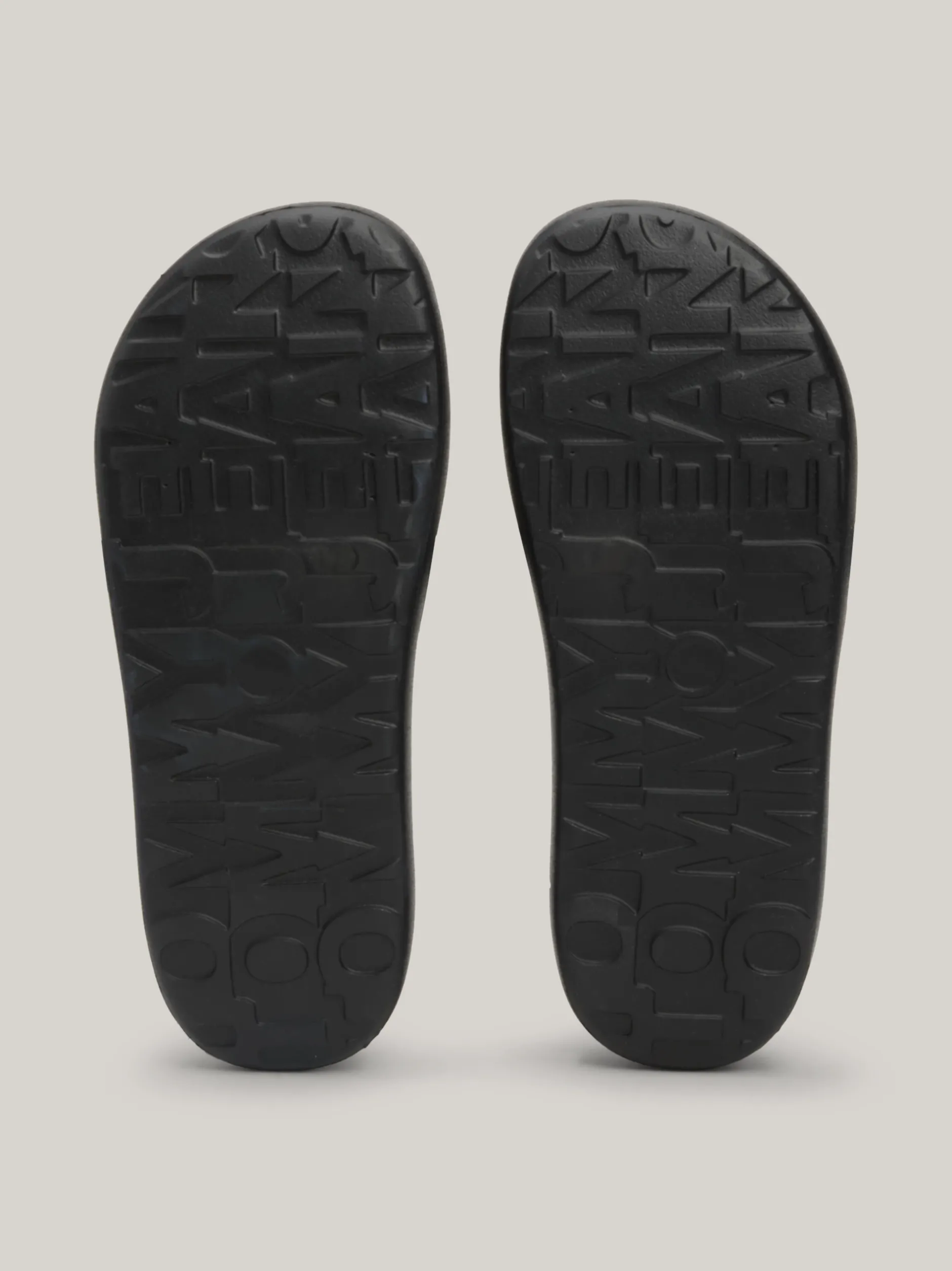 Sandały*Tommy Hilfiger Klapki Na Grubej Platformie Z Logo BLACK