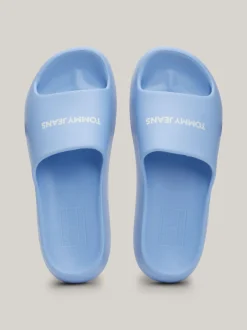 Sandały*Tommy Hilfiger Klapki Na Grubej Platformie Z Logo WESTSIDE BLUE