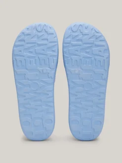 Sandały*Tommy Hilfiger Klapki Na Grubej Platformie Z Logo WESTSIDE BLUE