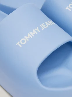 Sandały*Tommy Hilfiger Klapki Na Grubej Platformie Z Logo WESTSIDE BLUE