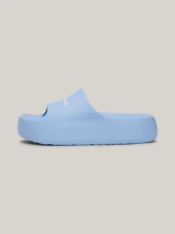 Sandały*Tommy Hilfiger Klapki Na Grubej Platformie Z Logo WESTSIDE BLUE