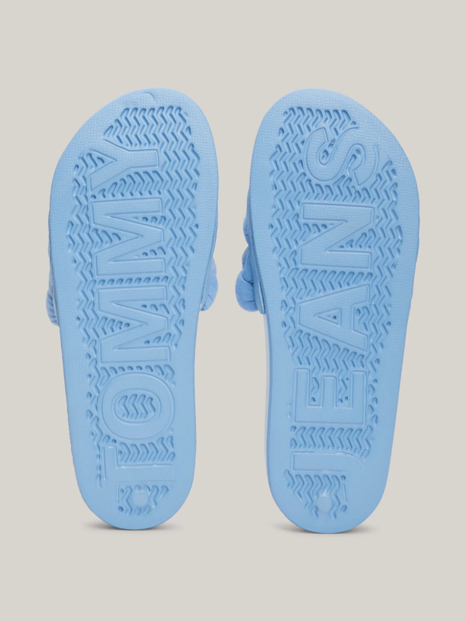 Sandały*Tommy Hilfiger Klapki Z Plecionym Paskiem WESTSIDE BLUE