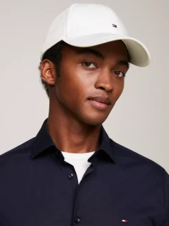 Czapki Z Daszkiem|Czapki I Szaliki*Tommy Hilfiger Klasyczna Bejsbolówka CLASSIC WHITE