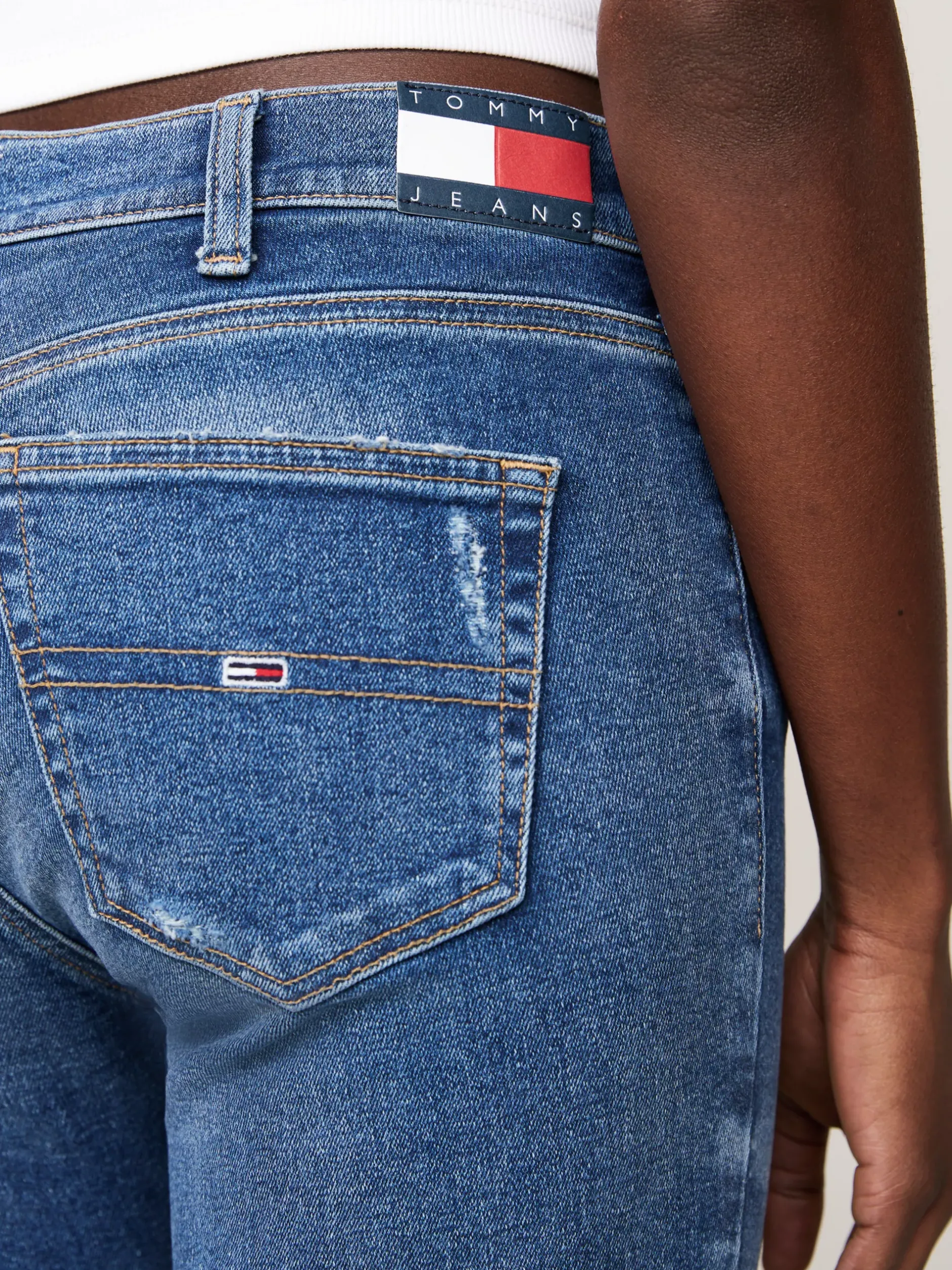 Jeansy*Tommy Hilfiger Klasyczne Jeansy Z Rozszerzanymi Nogawkami DENIM MEDIUM