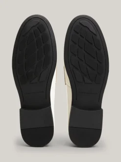 Mokasyny & Loafers|Płaskie Buty*Tommy Hilfiger Klasyczne Skórzane Mokasyny Z Flagą CLASSIC BEIGE