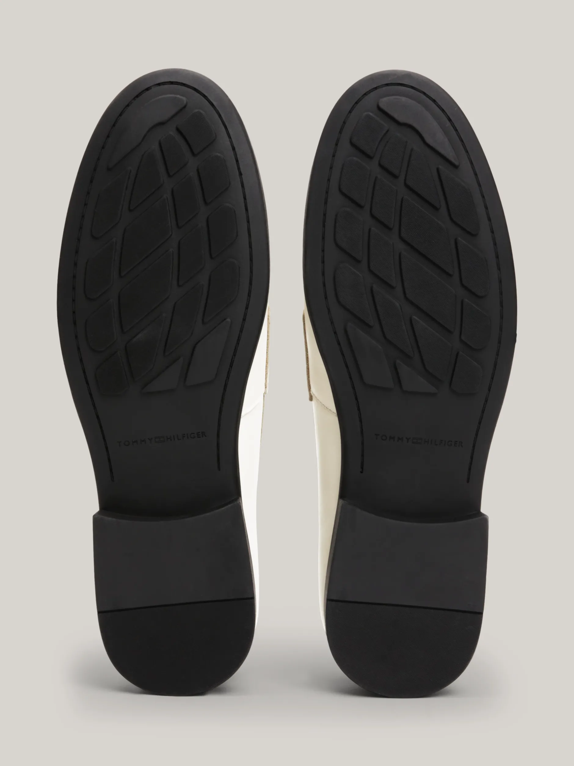 Mokasyny & Loafers|Płaskie Buty*Tommy Hilfiger Klasyczne Skórzane Mokasyny Z Flagą CLASSIC BEIGE