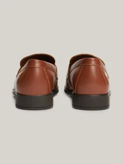 Mokasyny & Loafers|Płaskie Buty*Tommy Hilfiger Klasyczne Skórzane Mokasyny Z Flagą BROWN SUEDE