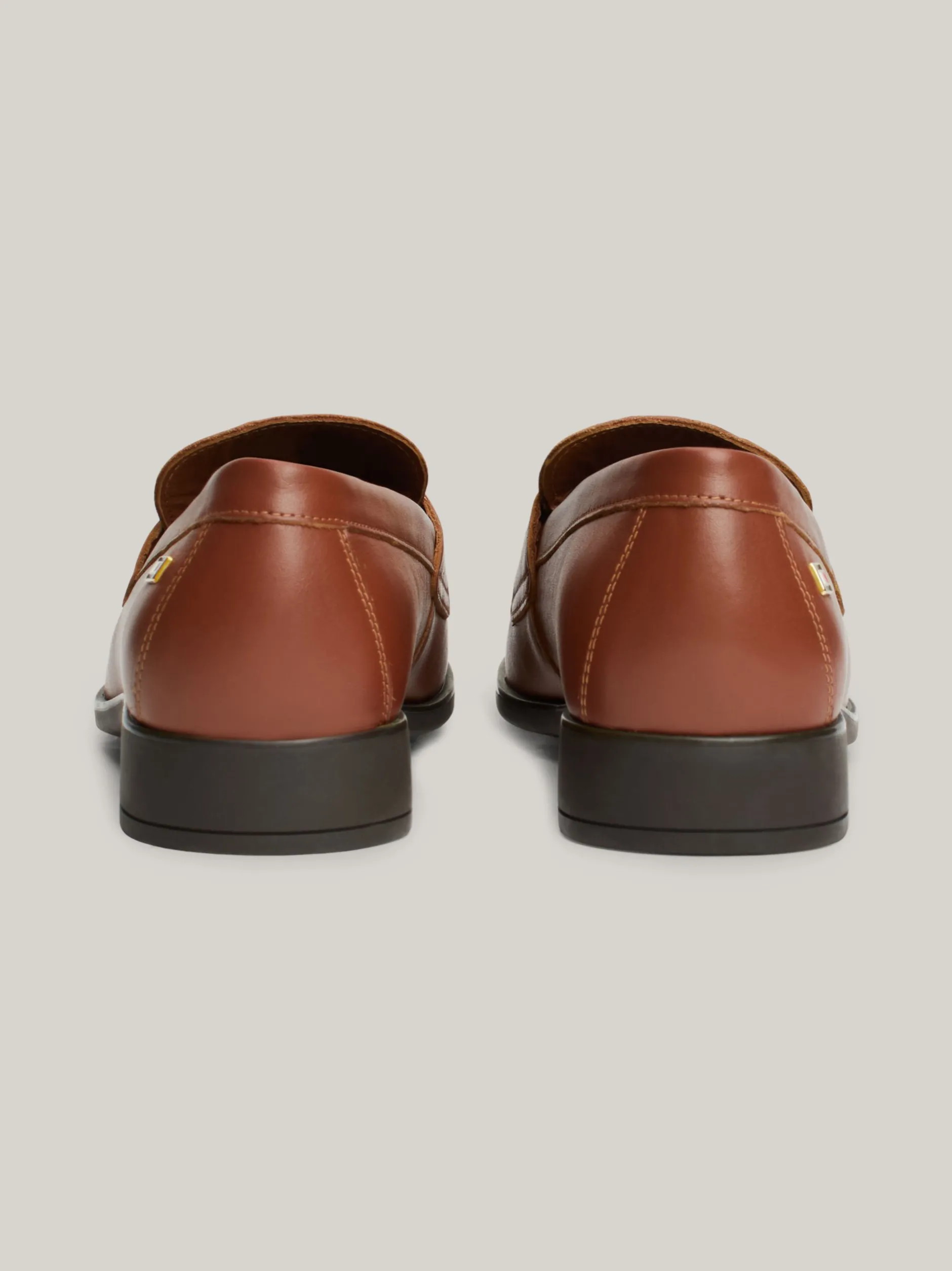 Mokasyny & Loafers|Płaskie Buty*Tommy Hilfiger Klasyczne Skórzane Mokasyny Z Flagą BROWN SUEDE