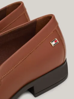 Mokasyny & Loafers|Płaskie Buty*Tommy Hilfiger Klasyczne Skórzane Mokasyny Z Flagą BROWN SUEDE