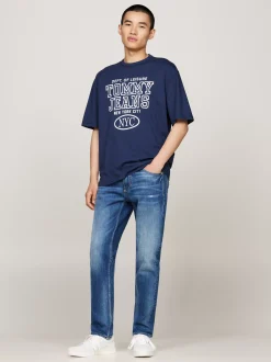Jeansy*Tommy Hilfiger Klasyczne Wąskie Jeansy Scanton Y DENIM MEDIUM