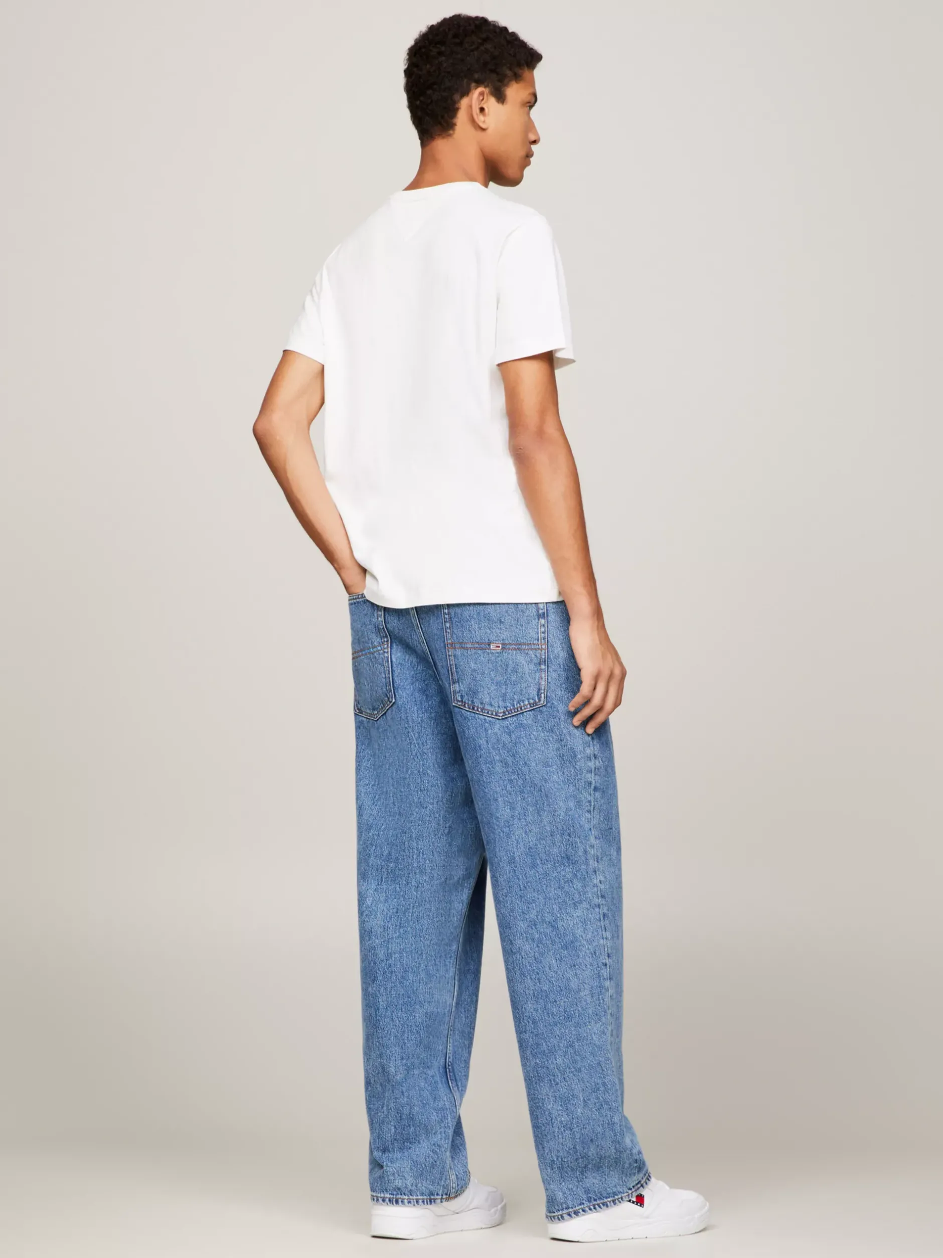 T-Shirty*Tommy Hilfiger Klasyczny T-shirt O Regularnym Kroju Z Bawełny Organicznej WHITE