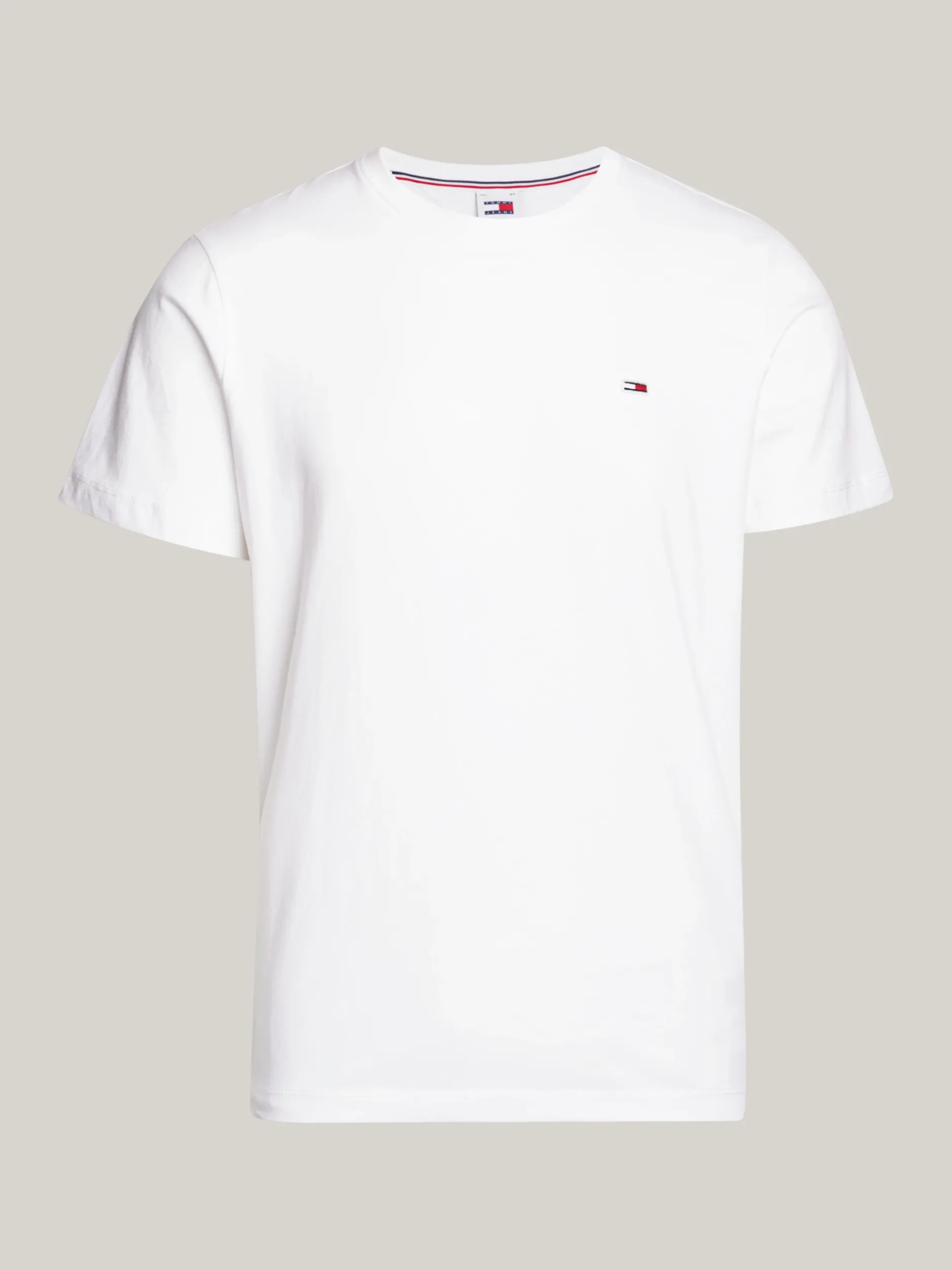 T-Shirty*Tommy Hilfiger Klasyczny T-shirt O Regularnym Kroju Z Bawełny Organicznej WHITE