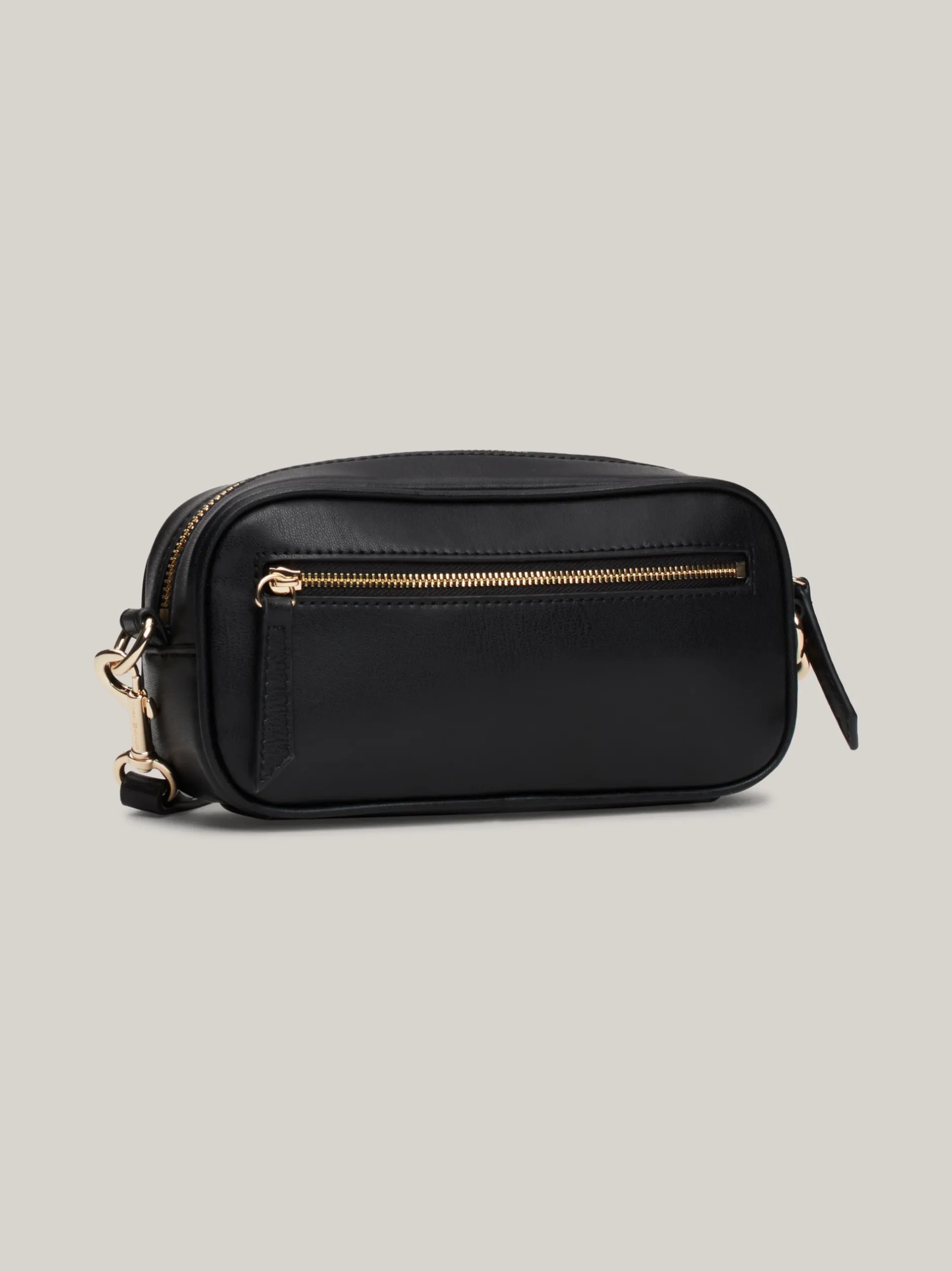 Torebki Na Pasku*Tommy Hilfiger Kompaktowa Torebka Z Monogramem TH BLACK