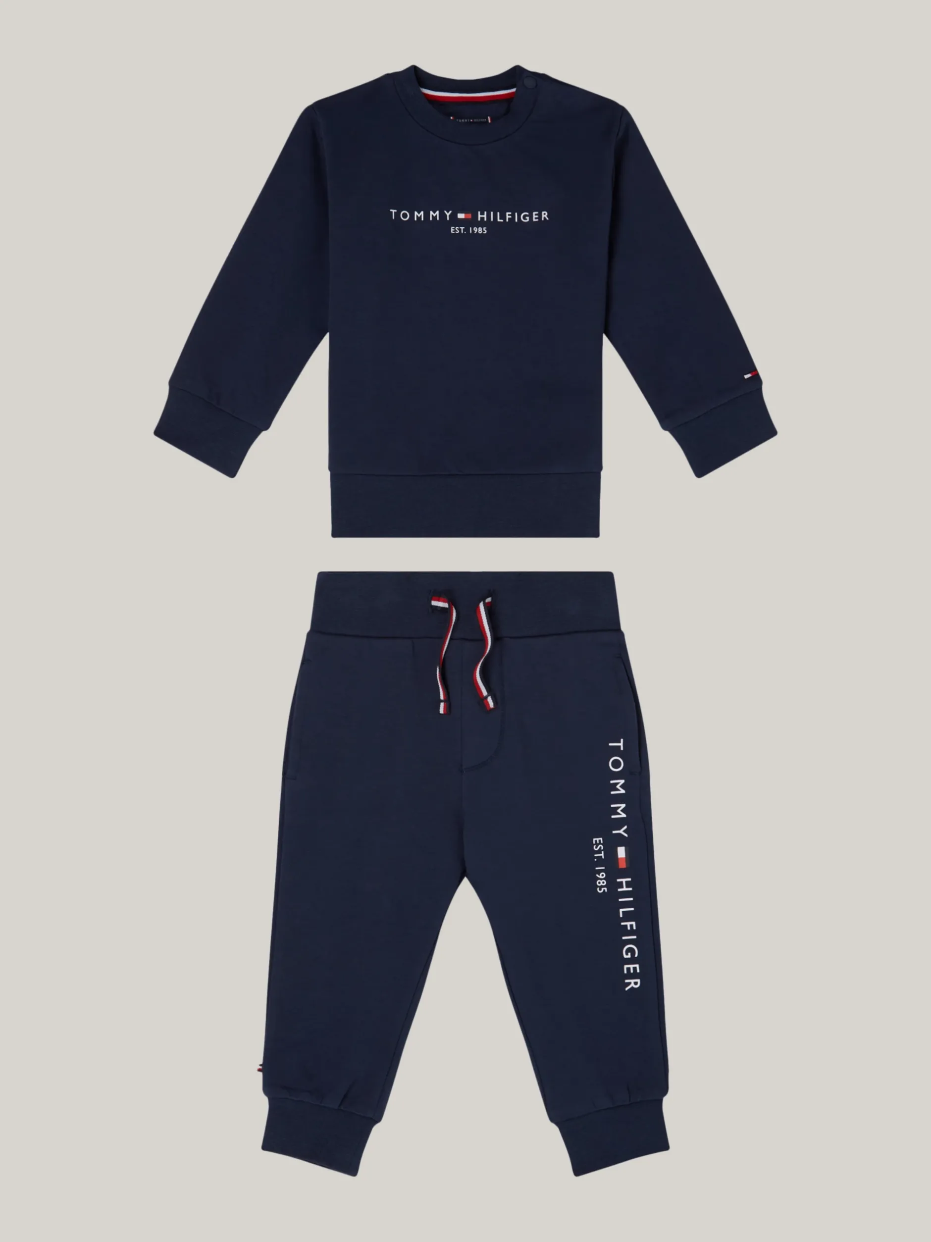 Dziewczynki|Chłopcy*Tommy Hilfiger Komplet Essential Z Logo: Bluza I Joggery TWILIGHT NAVY