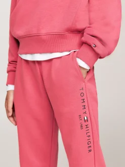 Bluzy Dresowe I Z Kapturem*Tommy Hilfiger Komplet Z Bluzą I Joggerami Z Logo HERITAGE PINK