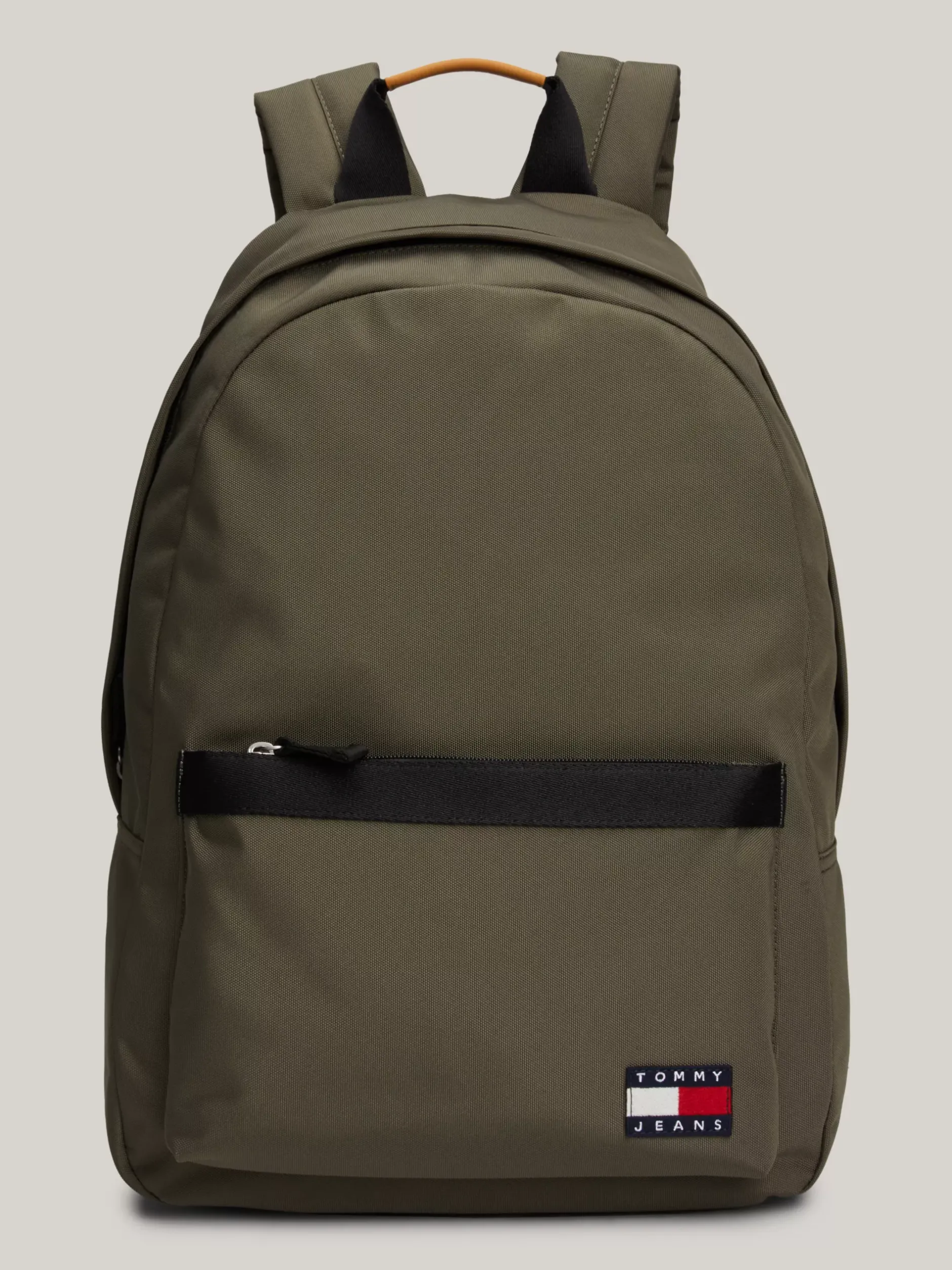 Plecaki*Tommy Hilfiger Kopułowy Plecak Z Naszywką Essential PEWTER GREEN