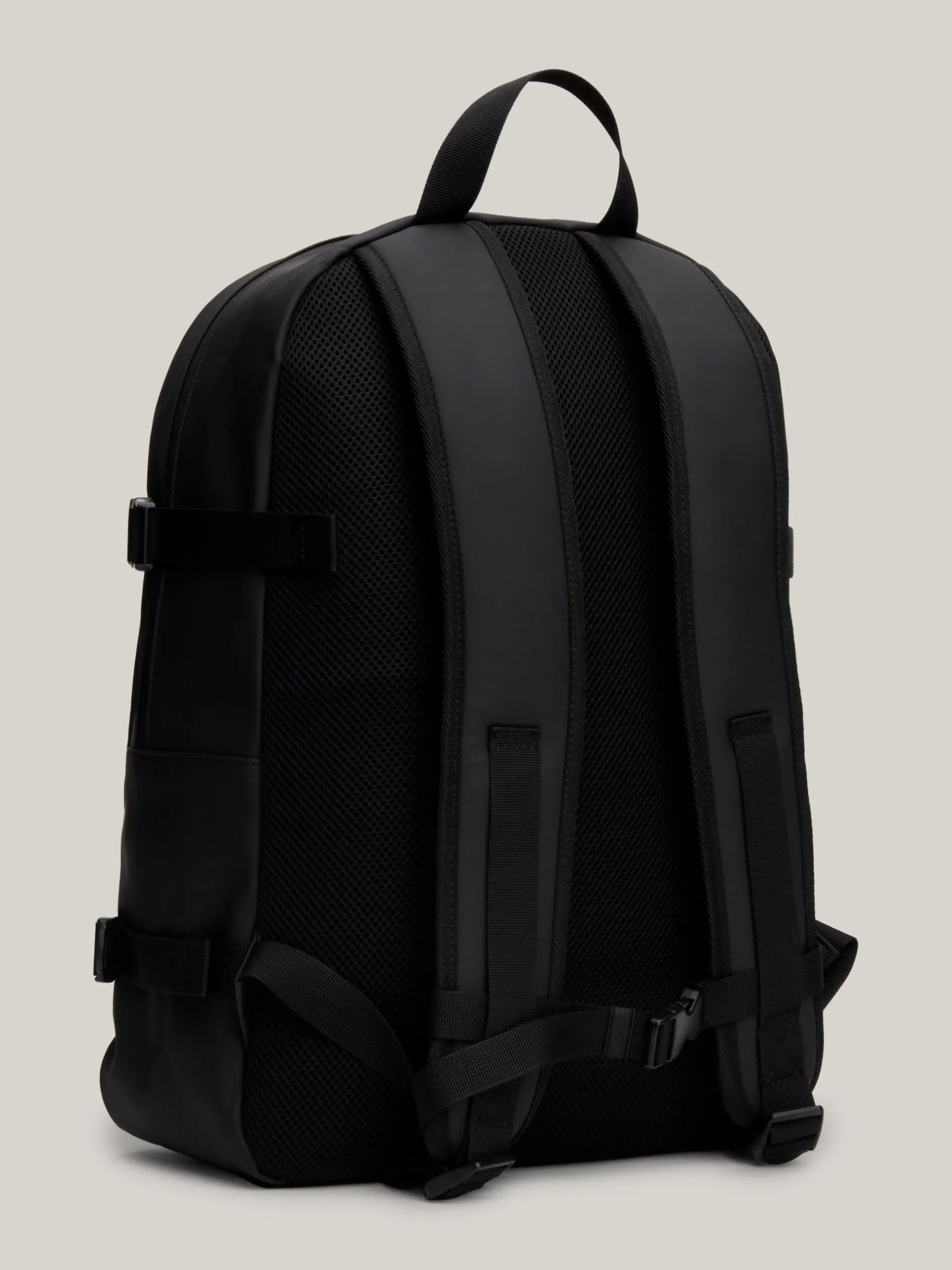 Plecaki*Tommy Hilfiger Kopułowy Plecak Z Parcianym Paskiem Essential BLACK