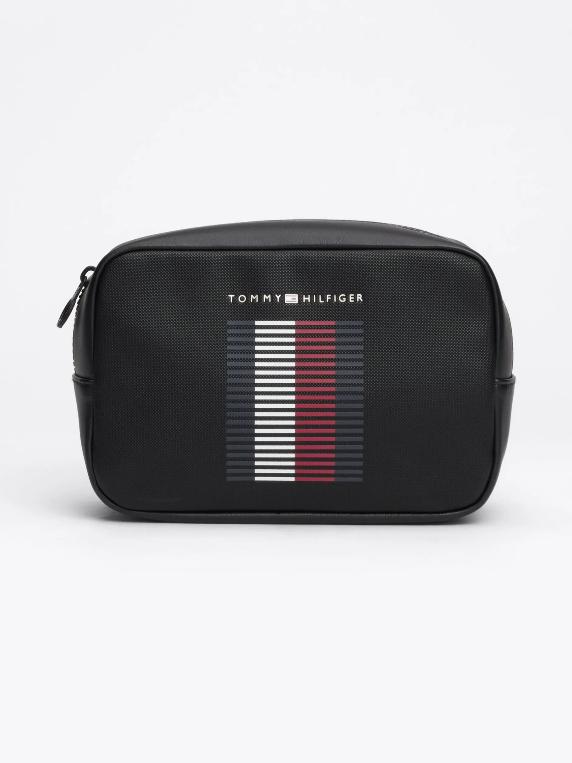 Kosmetyczki*Tommy Hilfiger Kosmetyczka Z Fakturą Piki BLACK