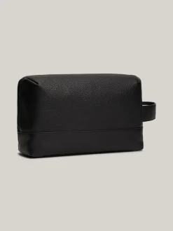 Kosmetyczki*Tommy Hilfiger Kosmetyczka Z Metalowym Logo BLACK