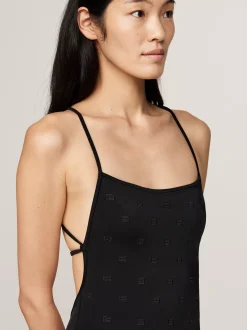 Stroje Kąpielowe*Tommy Hilfiger Kostium Kąpielowy Z Kwadratowym Dekoltem BLACK