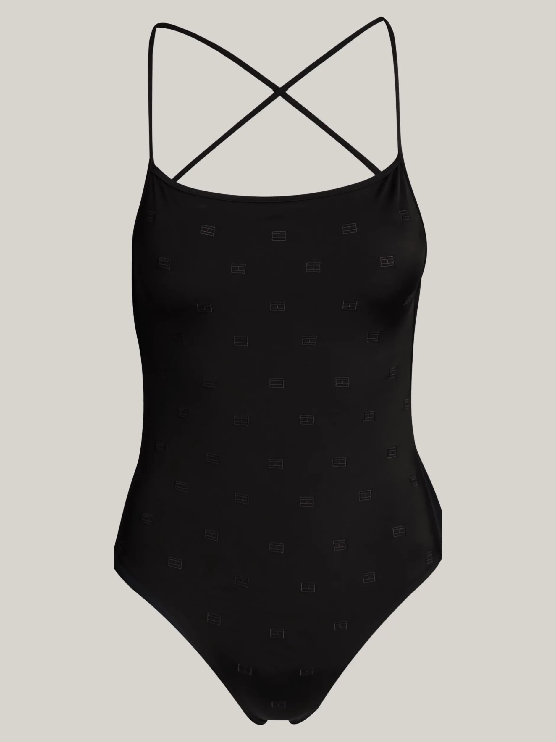 Stroje Kąpielowe*Tommy Hilfiger Kostium Kąpielowy Z Kwadratowym Dekoltem BLACK