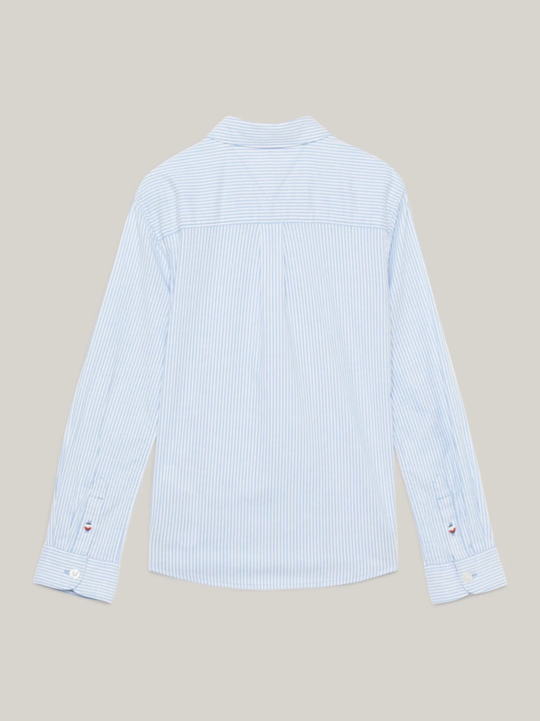 Koszule*Tommy Hilfiger Koszula Essential Flex W Delikatne Prążki COPENHAGEN BLUE / WHITE