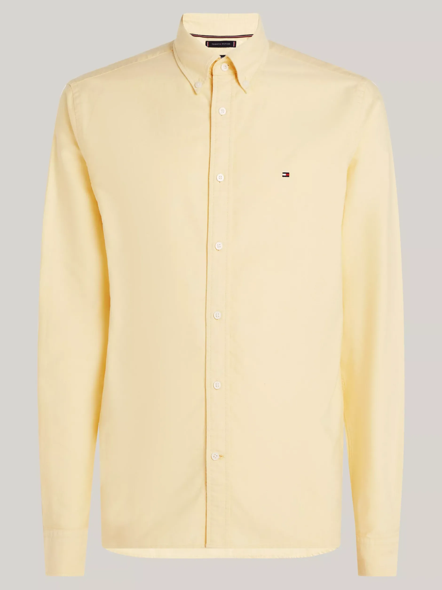 Koszule*Tommy Hilfiger Koszula Heritage Z Bawełny Oxford YELLOW DAISY