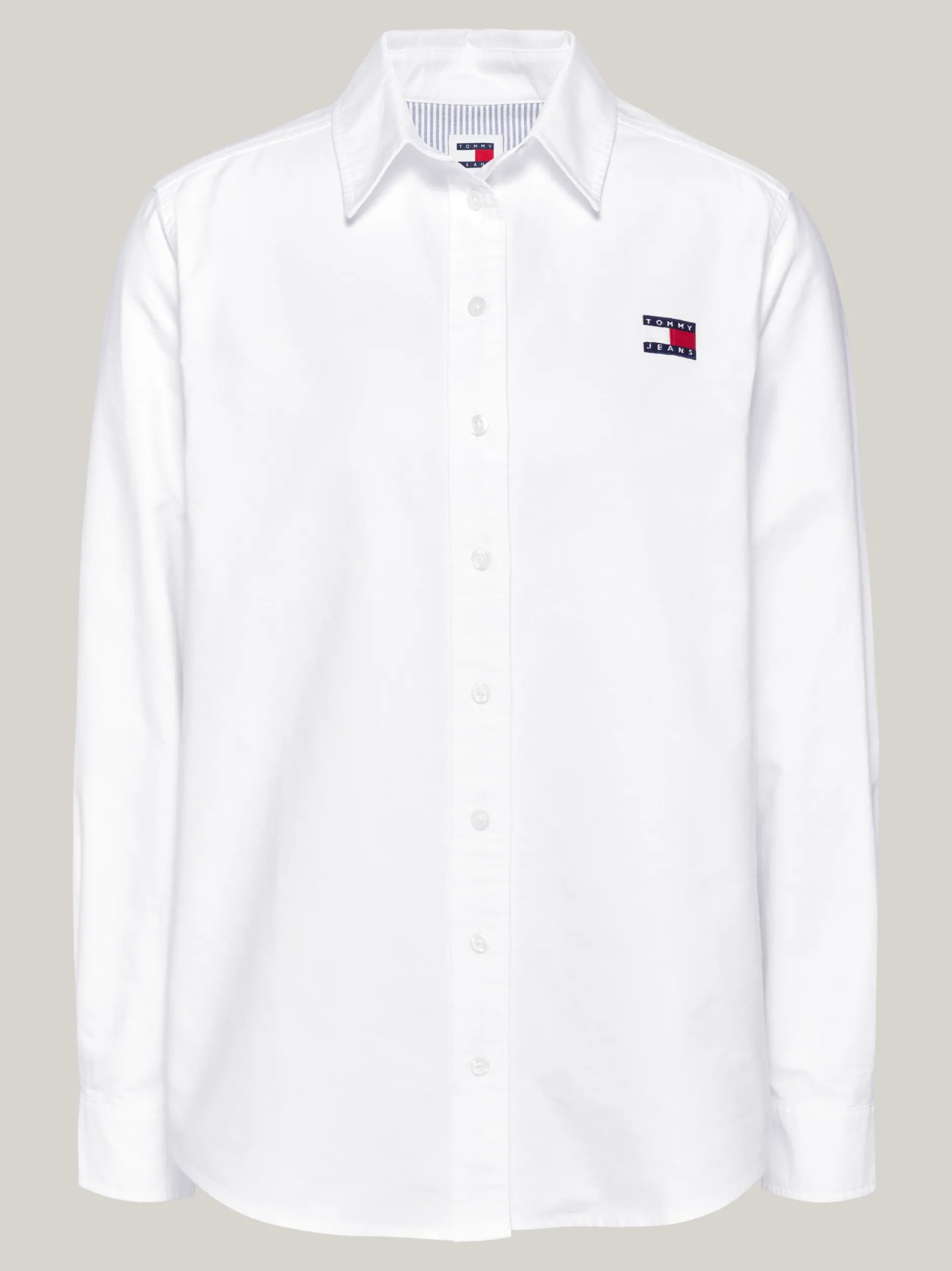 Koszule & Bluzki*Tommy Hilfiger Koszula O Luźnym Kroju Z Naszywką Tommy WHITE