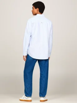 Koszule*Tommy Hilfiger Koszula O Regularnym Kroju W Paski COASTAL COBALT STRIPE