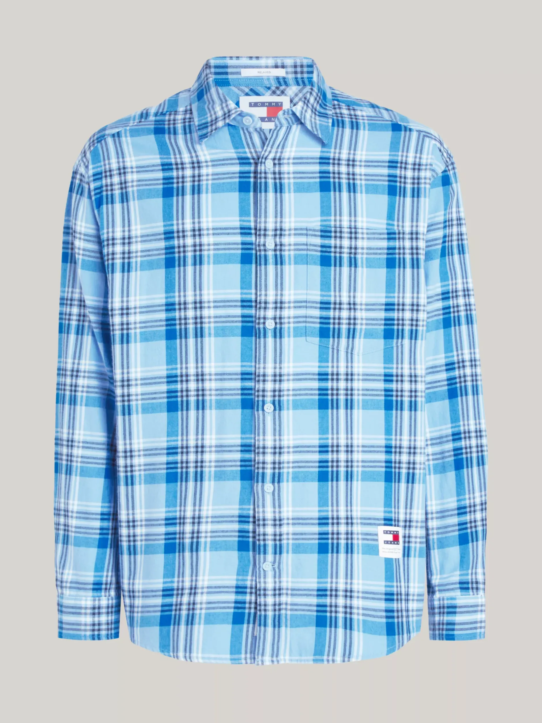 Koszule*Tommy Hilfiger Koszula O Regularnym Kroju We Wzór W Kratę WESTSIDE BLUE CHECK