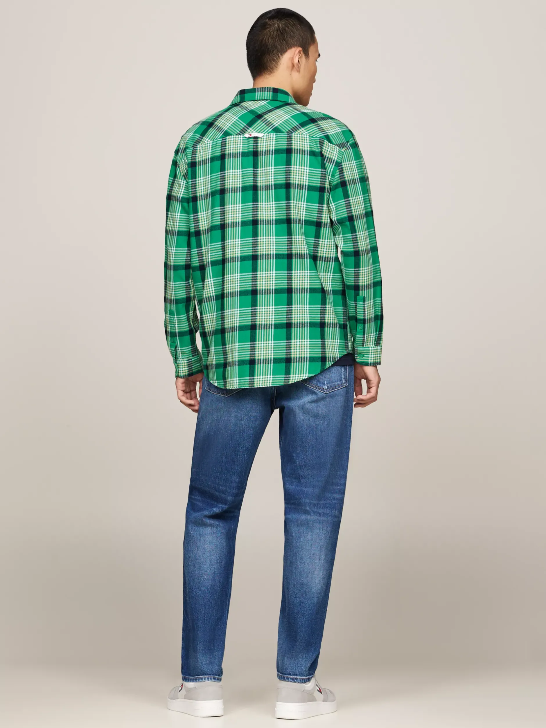 Koszule*Tommy Hilfiger Koszula O Regularnym Kroju We Wzór W Kratę GREEN MALACHITE CHECK