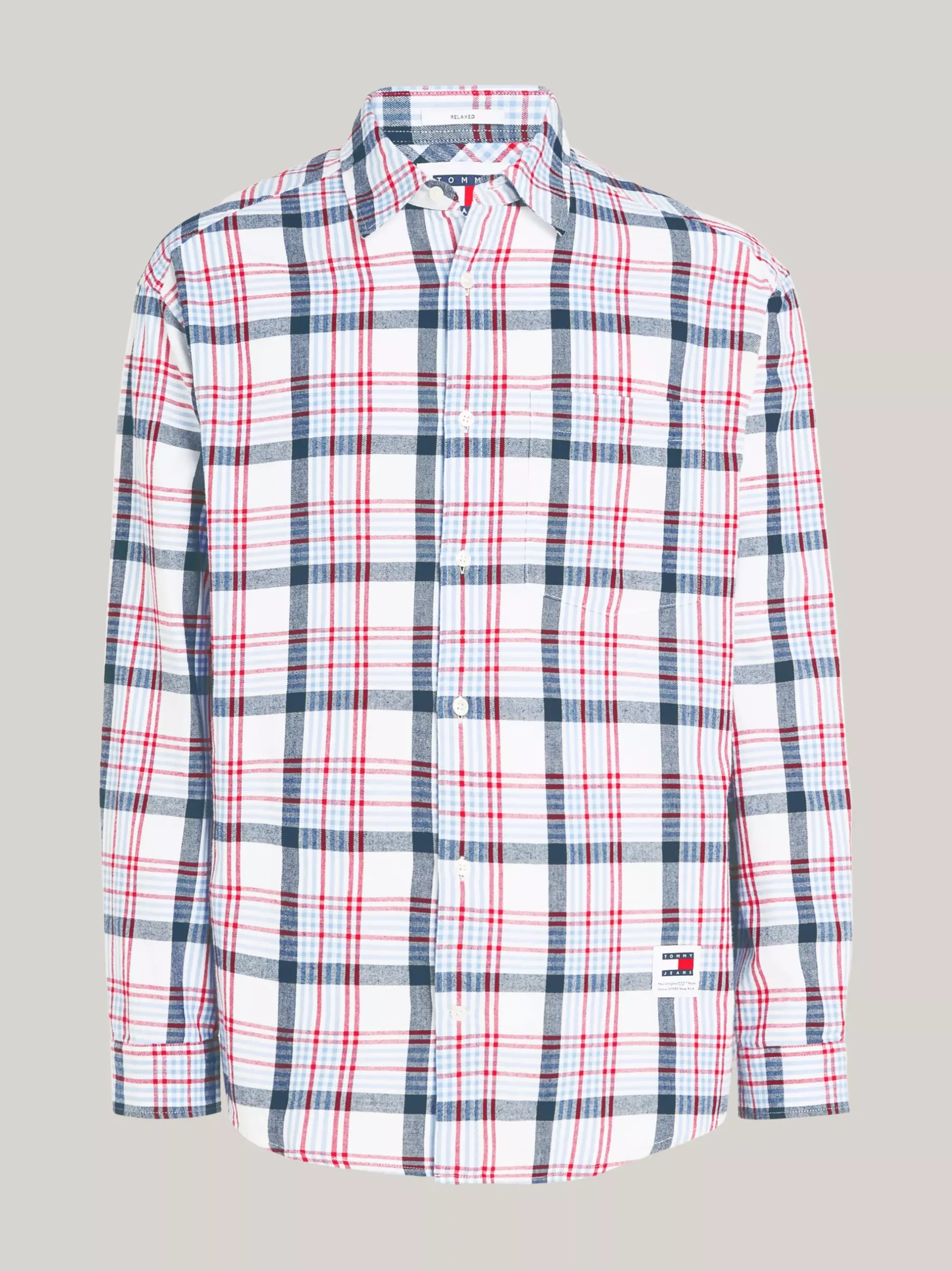 Koszule*Tommy Hilfiger Koszula O Regularnym Kroju We Wzór W Kratę WHITE CHECK