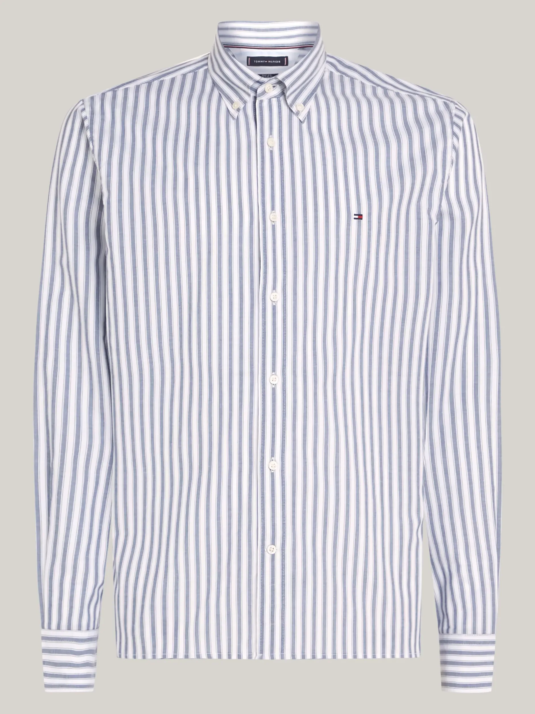 Koszule*Tommy Hilfiger Koszula O Regularnym Kroju Z Popeliny AEGEAN SEA / OPTIC WHITE