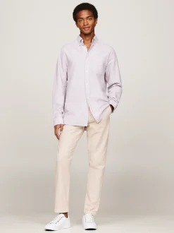 Koszule*Tommy Hilfiger Koszula O Regularnym Kroju W Prążki DARK MAGMA / MULTI