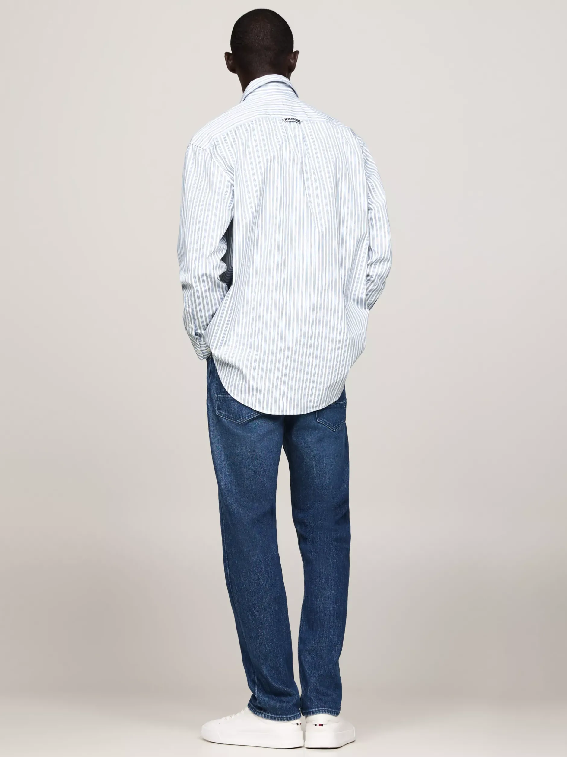 Koszule*Tommy Hilfiger Koszula O Regularnym Kroju BLUE/WHITE