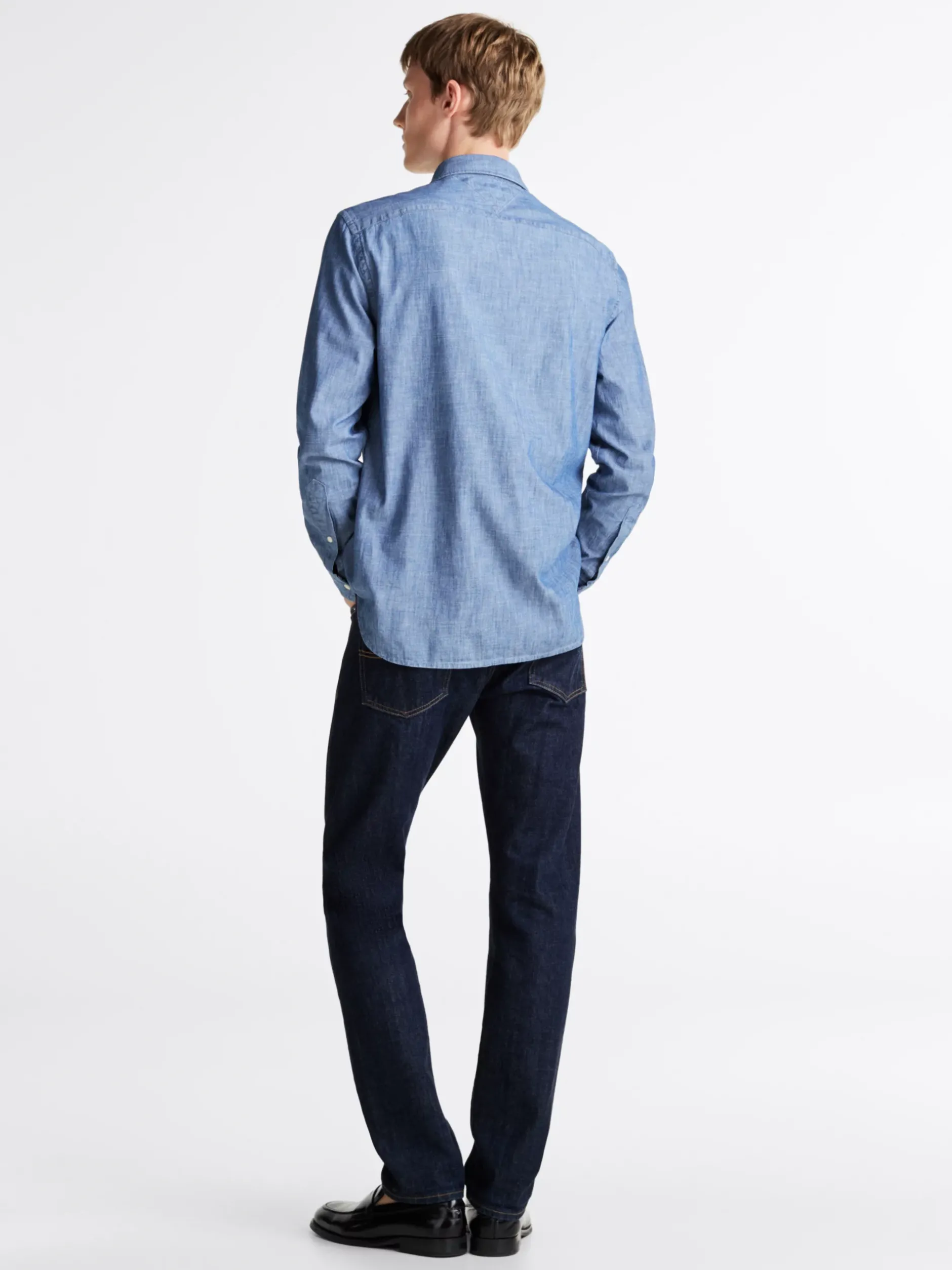 Koszule*Tommy Hilfiger Koszula O Regularnym Kroju Z Batystu INDIGO