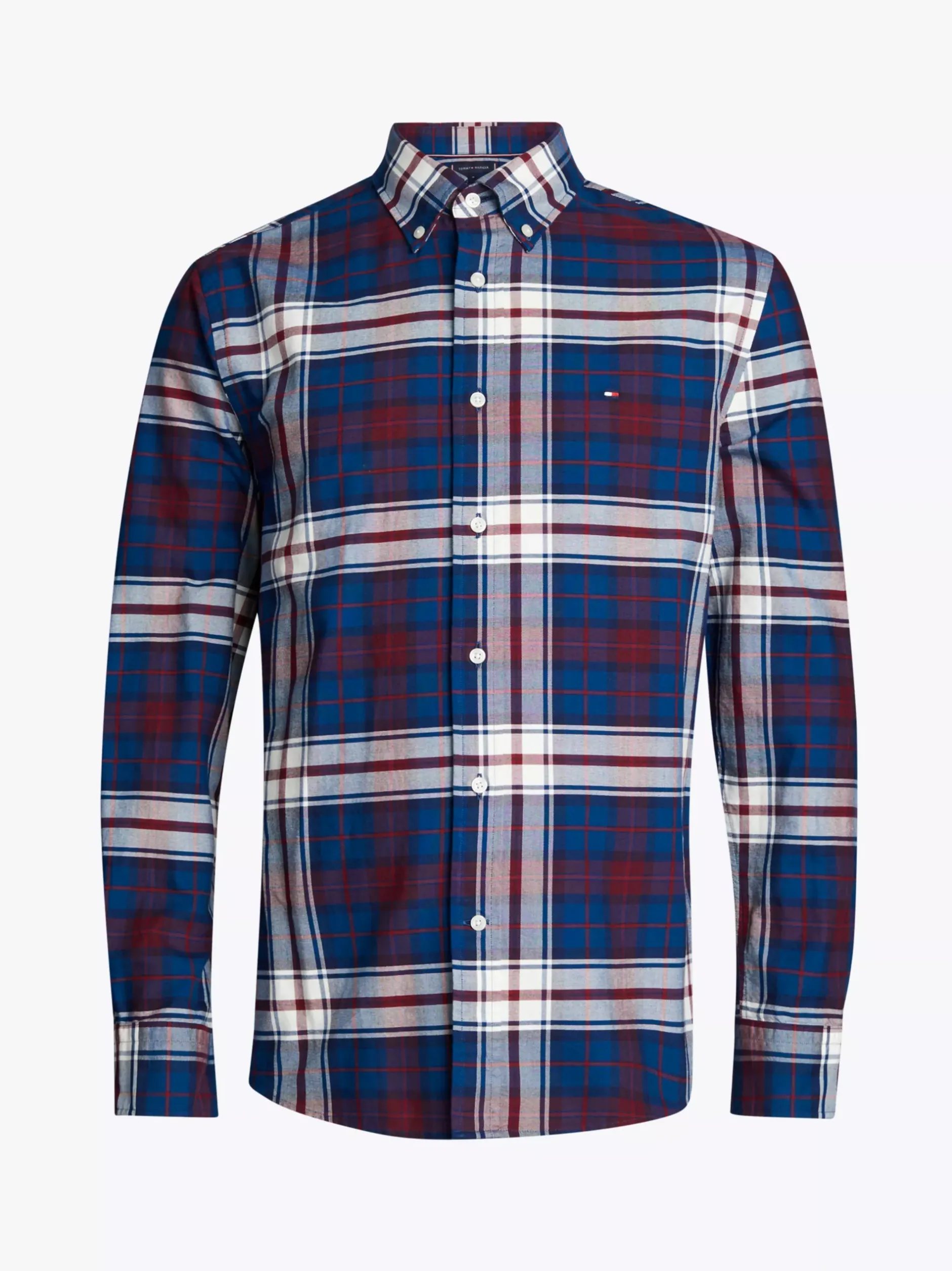 Koszule*Tommy Hilfiger Koszula O Regularnym Kroju W Kartę Tommy DEEP INDIGO / ROUGE CHECK