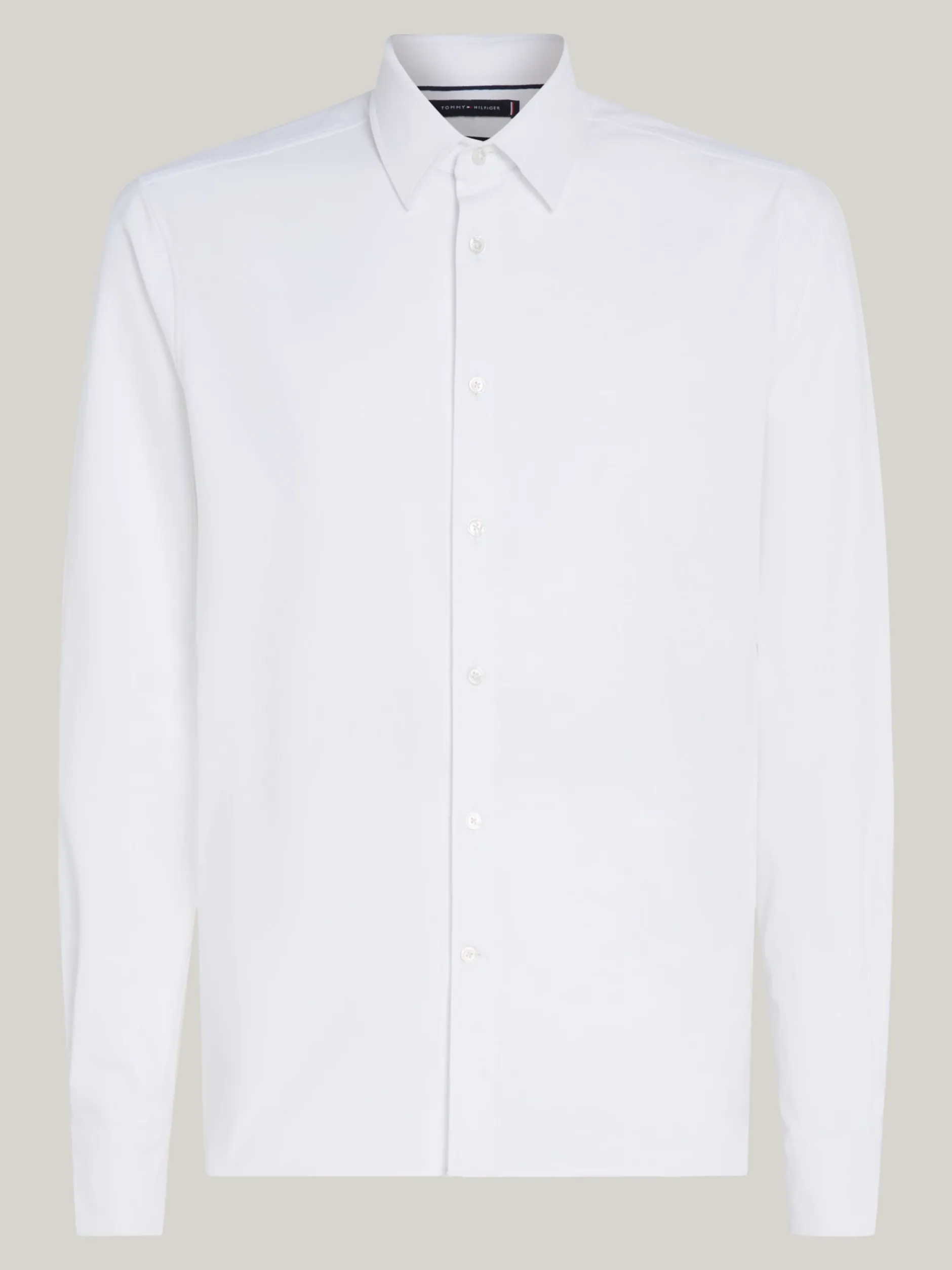 Koszule*Tommy Hilfiger Koszula O Wąskim Kroju Smart Casual Z Tkaniny OPTIC WHITE
