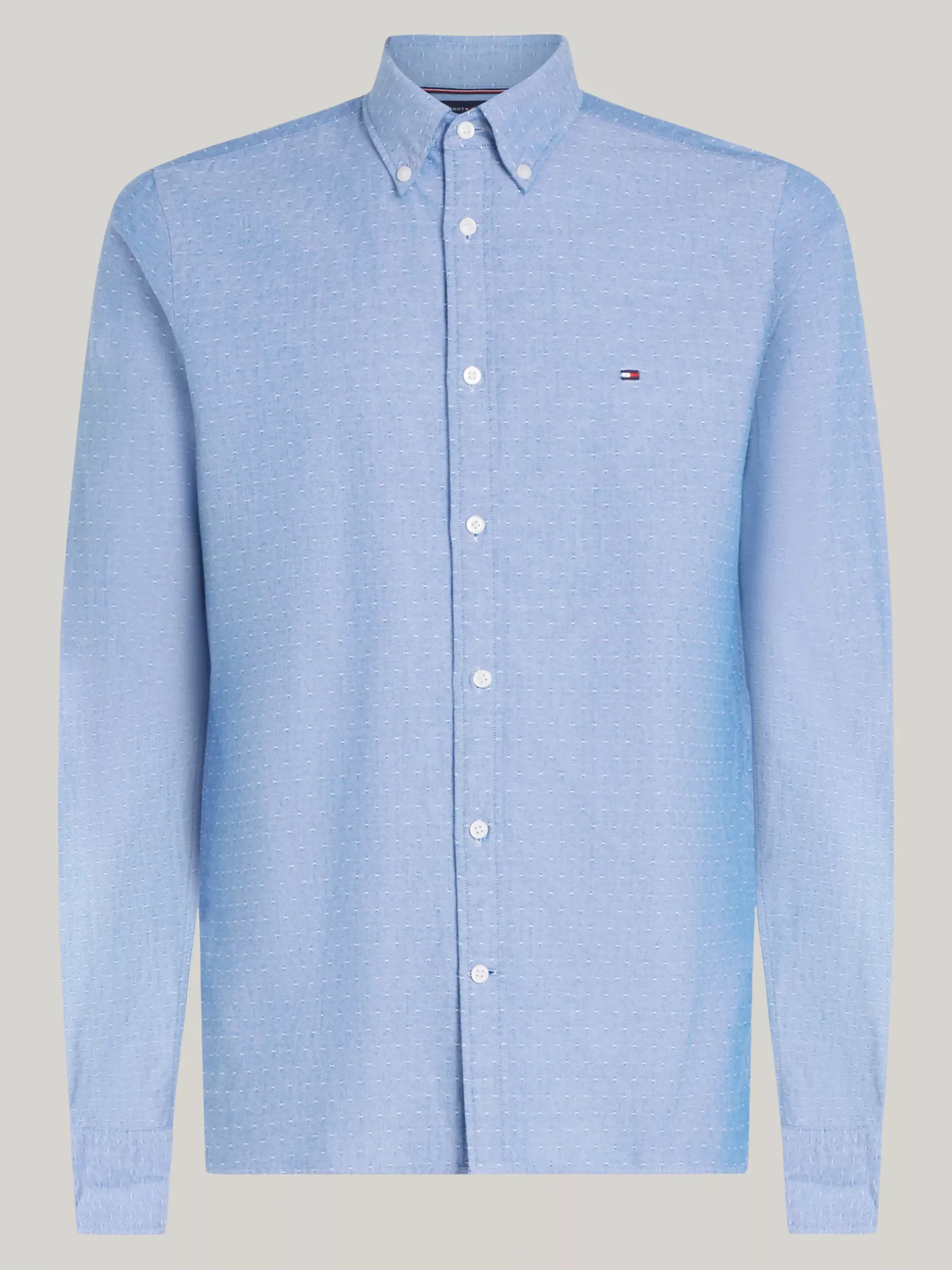 Koszule*Tommy Hilfiger Koszula O Wąskim Kroju Z Bawełny Dobby VIBRANT INDIGO